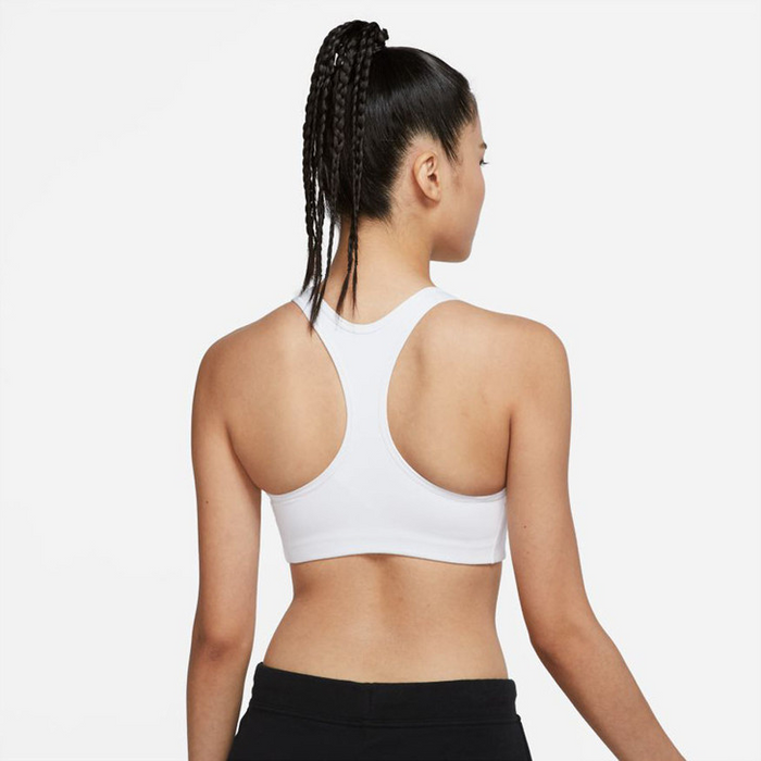 Nike Women's Swoosh Sports Bra - White / Black