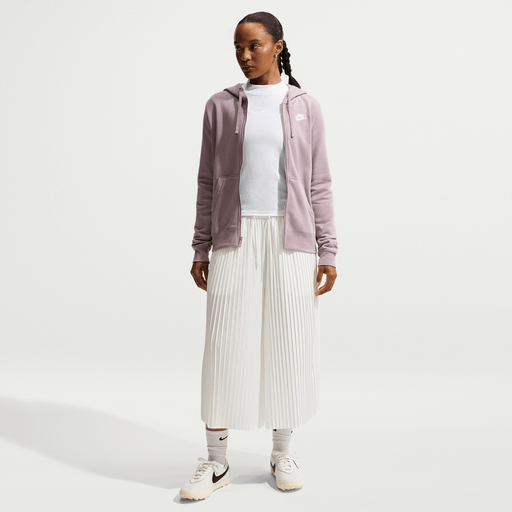 Nike Women's Sportswear Club Fleece Full-Zip Hoodie Apparel - Rose - Just For Sports