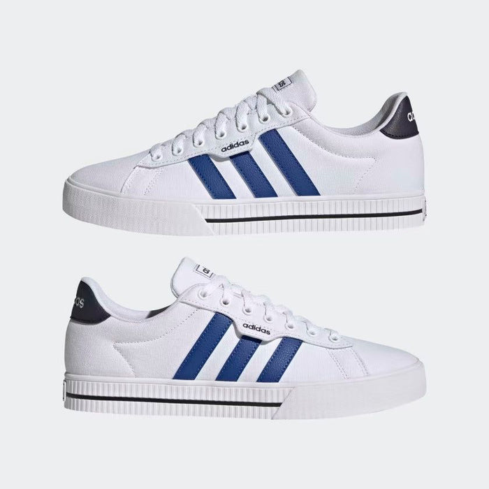 Adidas Daily 3.0 Men Shoes Athletic Sneakers White Blue Canvas Trainers GY2246