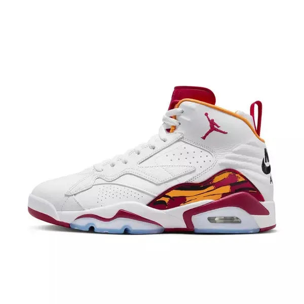 Nike Men s Jordan MVP Shoes White Cardinal Red Vivid Orange Just For Sports