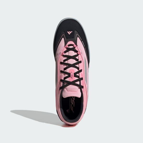 Adidas Men's F50 Messi Freestyle Soccer Shoes - Light Pink / Silver Metallic / Core Black Adidas Men's F50 Messi Freestyle Soccer Shoes - Light Pink / Silver Metallic / Core Black