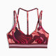 Puma Women's Floral Ribbon Strappy Bra - Ruby