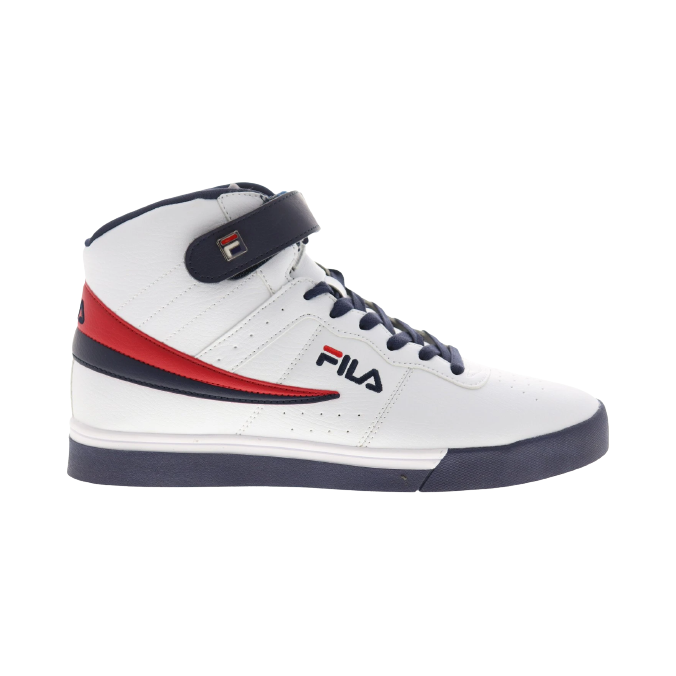 Fila Men's Vulc 13 Mid Plus Shoes - White / Blue / Red
