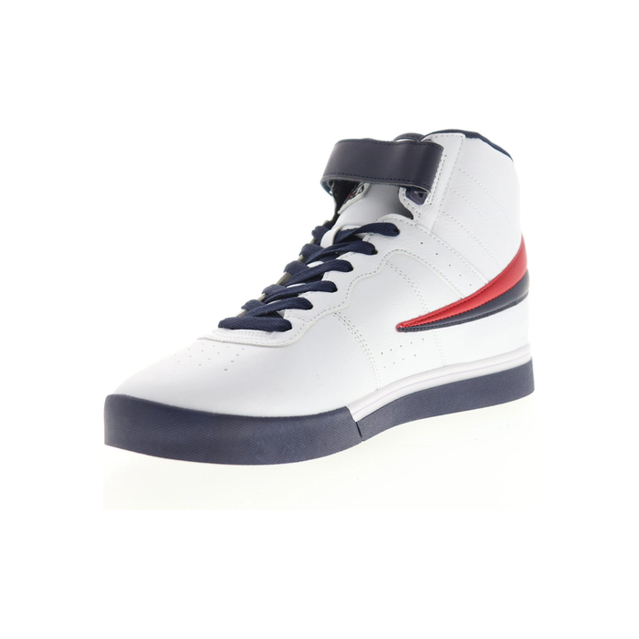 Fila Men s Vulc 13 Mid Plus Shoes White Blue Red