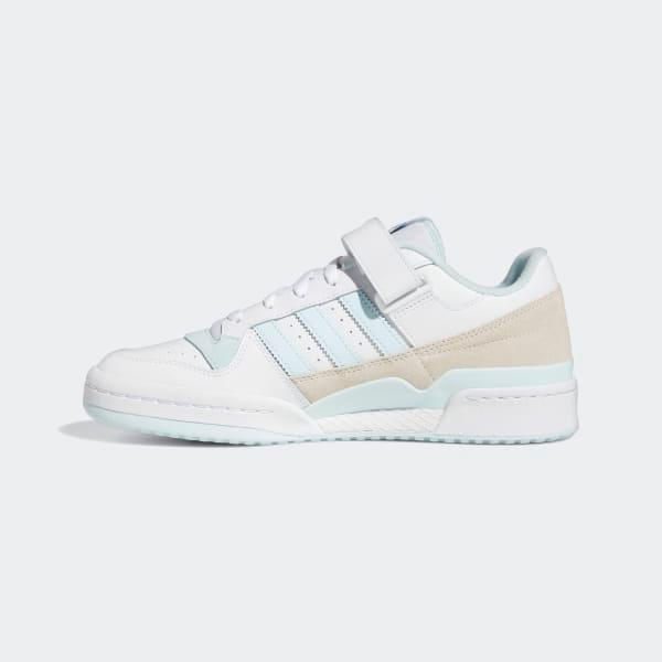 Adidas Men's Forum Low White Almost Blue Chalk White — Just