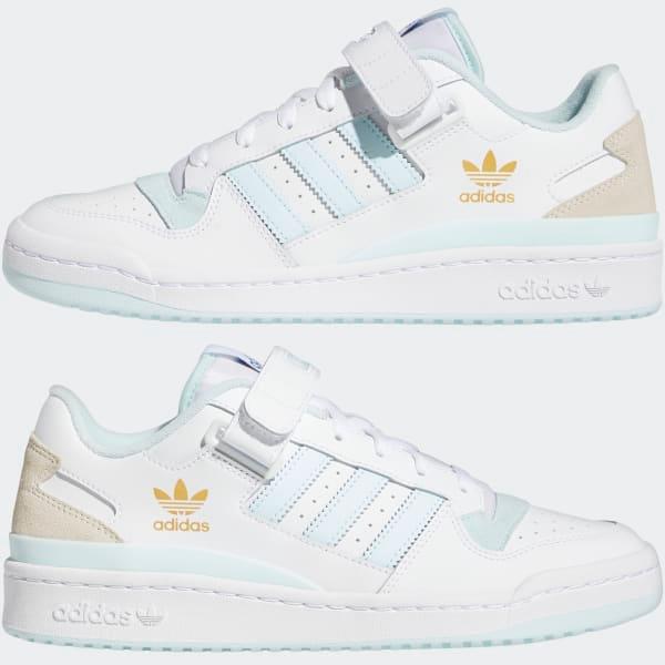 Adidas Men's Forum Low - White / Almost Blue / Chalk White