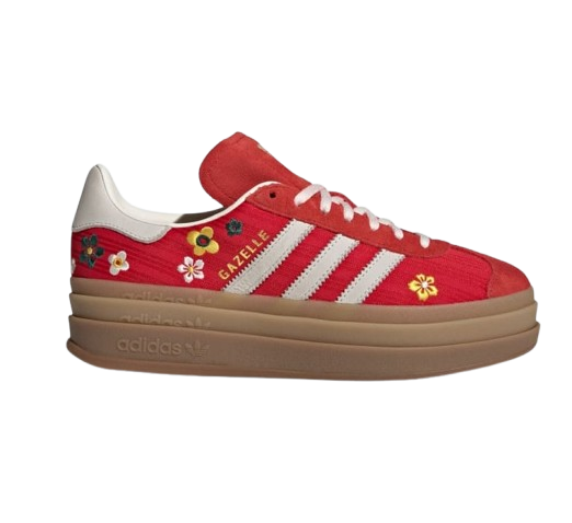 Adidas Women's Gazelle Bold Shoes - Better Scarlet / Off White / Eqt Yellow - Just For Sports