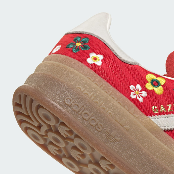 Adidas Women's Gazelle Bold Shoes - Better Scarlet / Off White / Eqt Yellow - Just For Sports