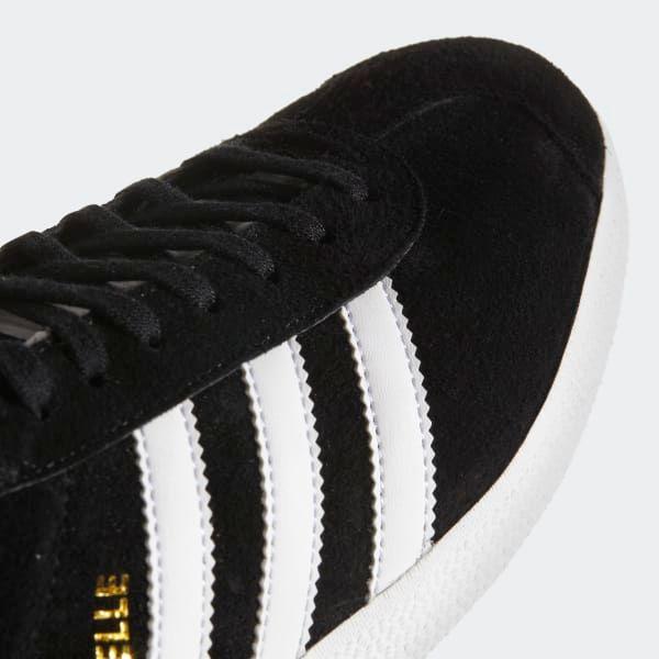 Adidas Men's Gazelle Shoes - Core Black / White / Gold Metallic Just For Sports Adidas Men's Gazelle Shoes - Core Black / White / Gold Metallic Just For Sports
