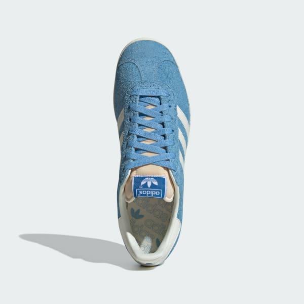 Adidas Men's Gazelle Shoes - Light Blue / Off White / Cream White Just For Sports Adidas Men's Gazelle Shoes - Light Blue / Off White / Cream White Just For Sports