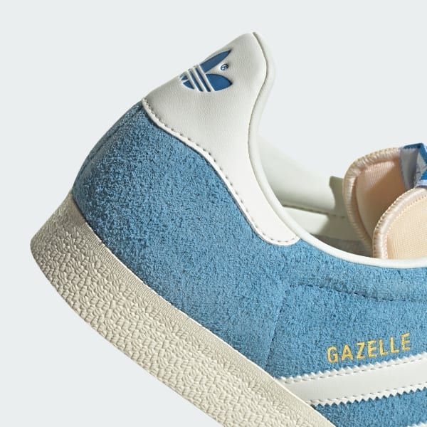 Adidas Men's Gazelle Shoes - Light Blue / Off White / Cream White Just For Sports Adidas Men's Gazelle Shoes - Light Blue / Off White / Cream White Just For Sports