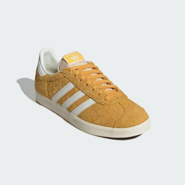 Adidas Men's Gazelle Shoes - Preloved Yellow / Off White / Cream White Just For Sports Adidas Men's Gazelle Shoes - Preloved Yellow / Off White / Cream White Just For Sports
