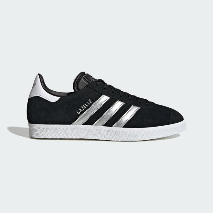 Adidas Women's Gazelle Shoes -  Core Black / Silver Metallic