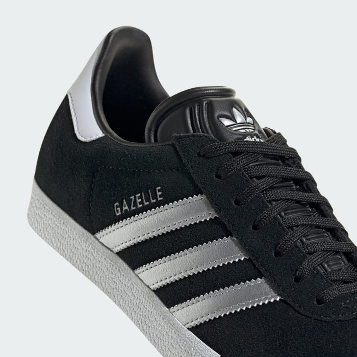 Adidas Women's Gazelle Shoes -  Core Black / Silver Metallic