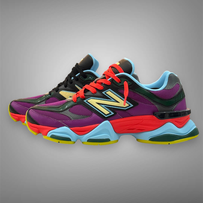 New Balance Men's 9060 Shoes - Purple Fuchsia / Blast Red / Washed Amber