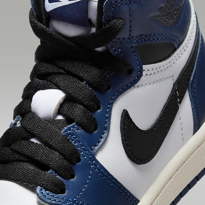 Nike Kid's Jordan 1 Retro High OG Shoes - Midnight Navy / White / Sail / Black