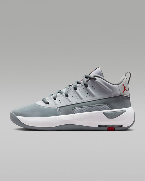 Nike Men's Jordan Max Aura 7 Shoes - Wolf Grey / Cool Grey / White / Varsity Red - Just For Sports
