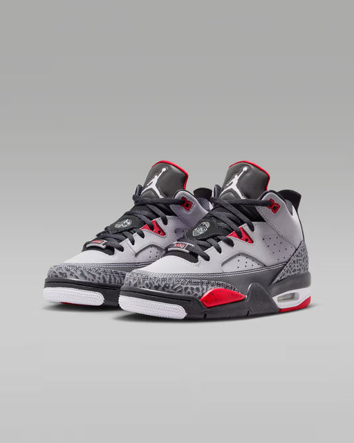 Nike Kids' Son Of Mars Low Shoes - Cement Grey / Black / Fire Red / White - Just For Sports
