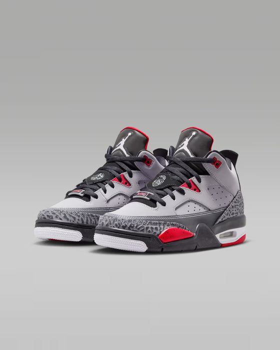 Nike Kids' Son Of Mars Low Shoes - Cement Grey / Black / Fire Red / White - Just For Sports