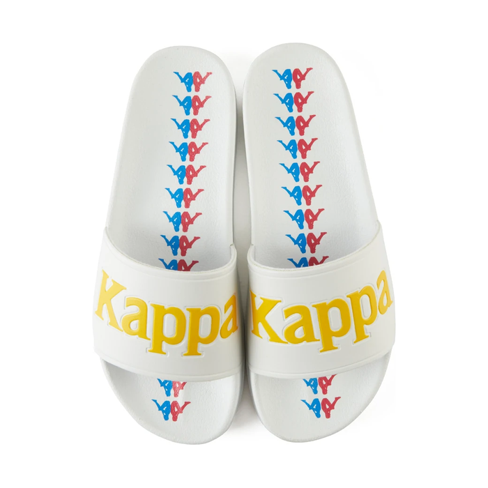 Kappa 222 Banda Adam 16 Slides - White / Fuchsia / Blue Just For Sports