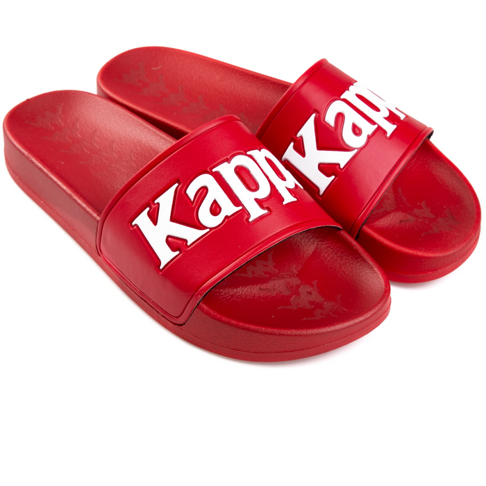 Kappa 222 Banda Adam 9 Slides - Red / White Just For Sports