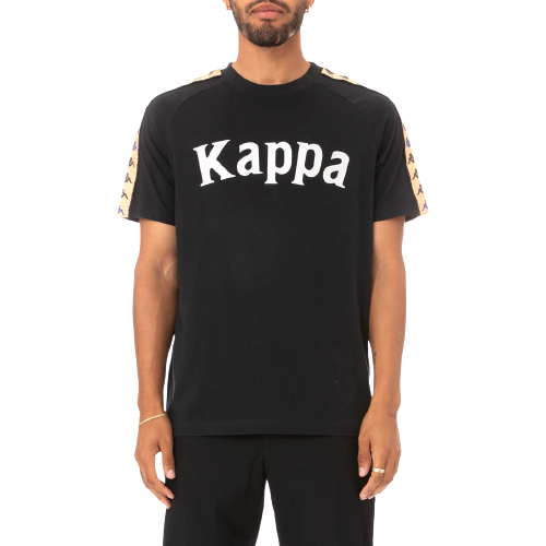 Kappa 222 Banda T Shirt - Black Just For Sports