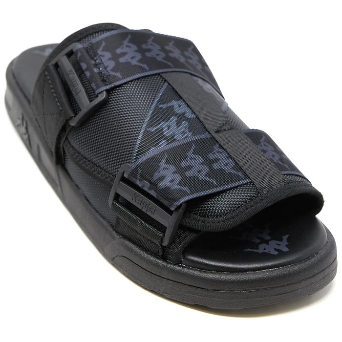 Kappa 222 Banda Mitel 1 Sandals - Black / Dark Grey Just For Sports