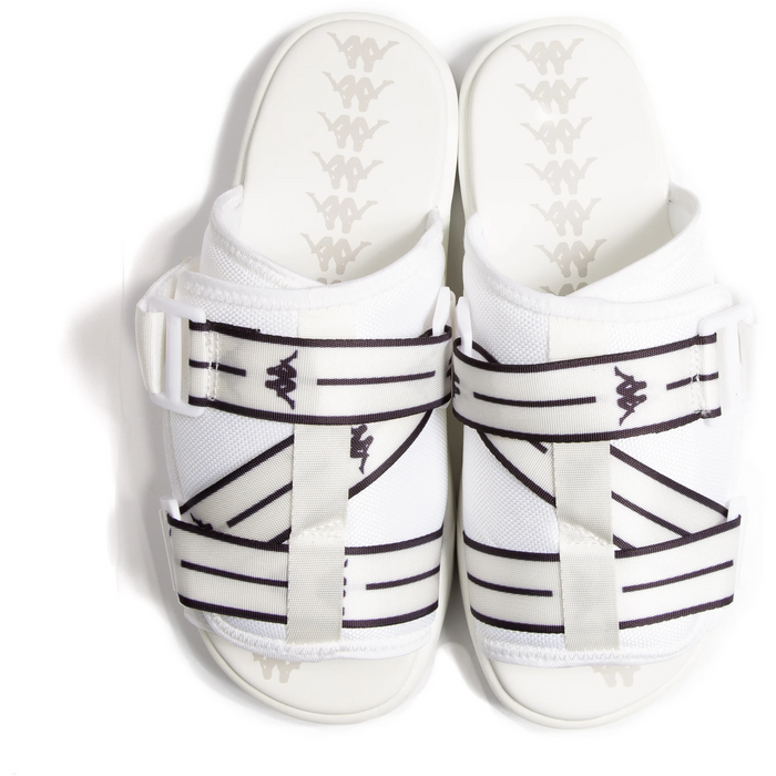 Kappa Authentic JPN Mitel Sandals - White / Black Just For Sports