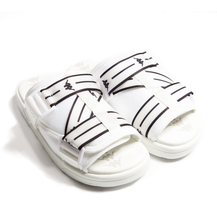 Kappa Authentic JPN Mitel Sandals - White / Black Just For Sports