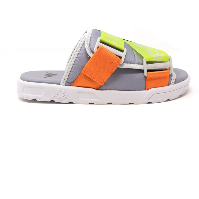 Kappa Authentic Mitel 1 Sandals - Grey / Lime / Orange Just For Sports