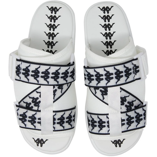 Kappa Banda Mitel 1 Sandals - White / Black Just For Sports
