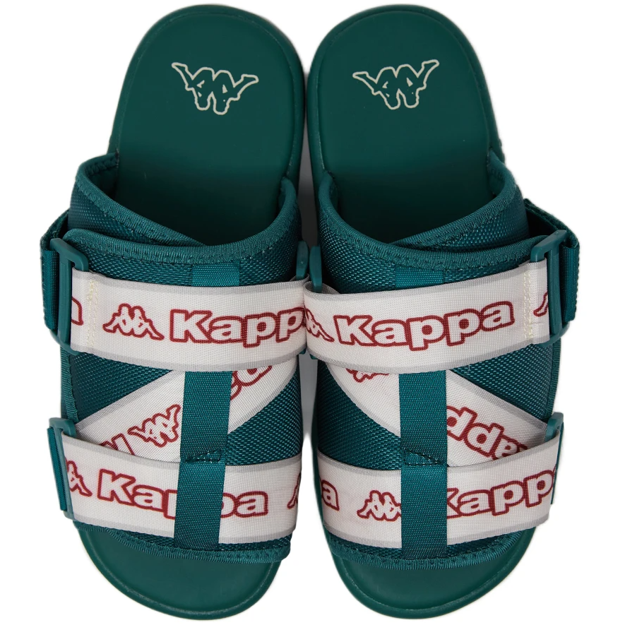 Kappa Logo Tape Kalpi Dark Green / Red — Just For Sports