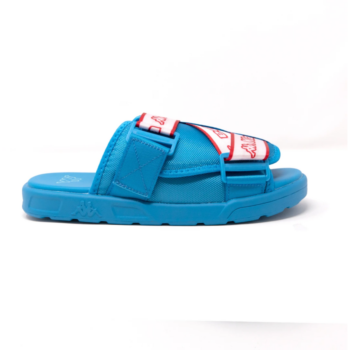 Kappa Logo Tape Kalpi Sandals - Peacock Blue / Red Just For Sports