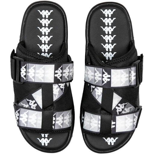 Kappa Unisex 222 Banda Mitel 11 Sandals - Black / Grey Just For Sports