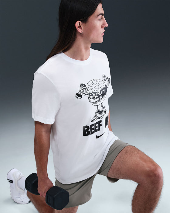 Nike Men's Dri-Fit Training Shirt - White - Just For Sports