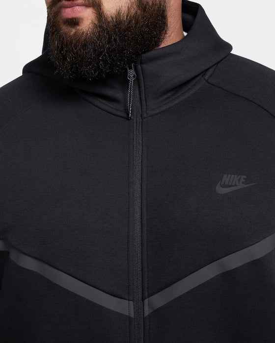 Nike Men's Tech Fleece Windrunner Full-Zip Jacket - Black - Just For Sports