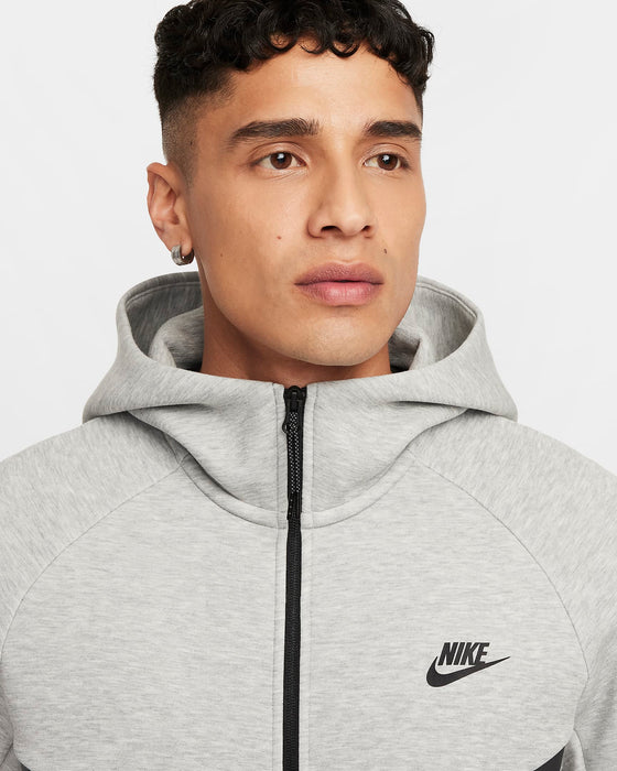 Nike Men's Tech Fleece Windrunner Full-Zip Jacket - Dark Grey Heather / Black - Just For Sports