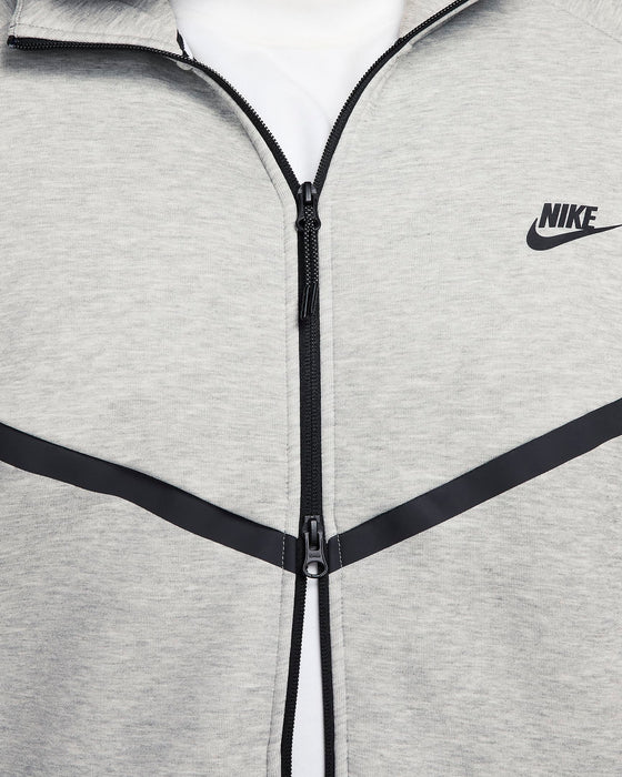 Nike Men's Tech Fleece Windrunner Full-Zip Jacket - Dark Grey Heather / Black - Just For Sports