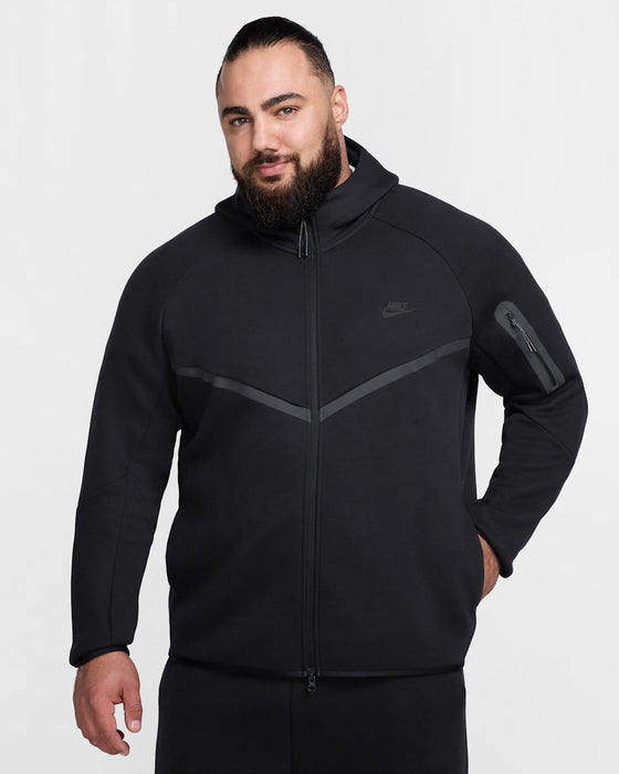 Nike Men's Tech Fleece Windrunner Full-Zip Jacket - Black - Just For Sports