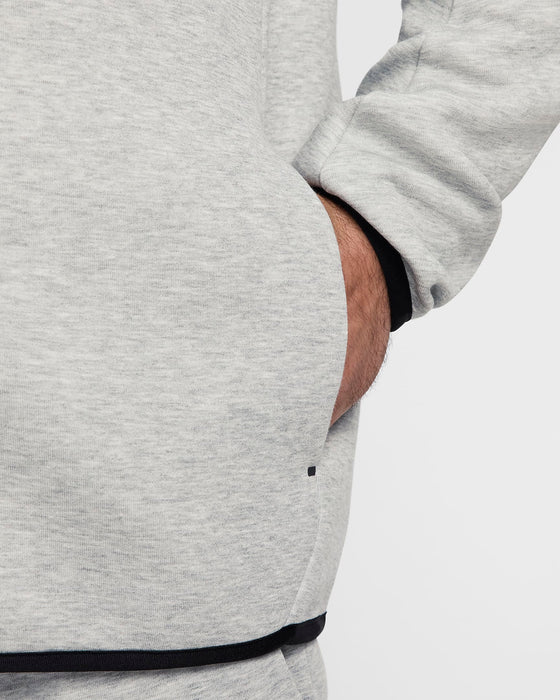 Nike Men's Tech Fleece Windrunner Full-Zip Jacket - Dark Grey Heather / Black - Just For Sports