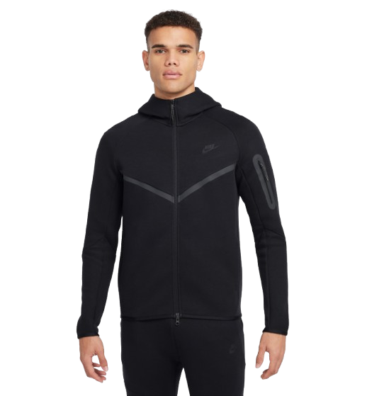 Nike Men's Tech Fleece Windrunner Full-Zip Jacket - Black - Just For Sports