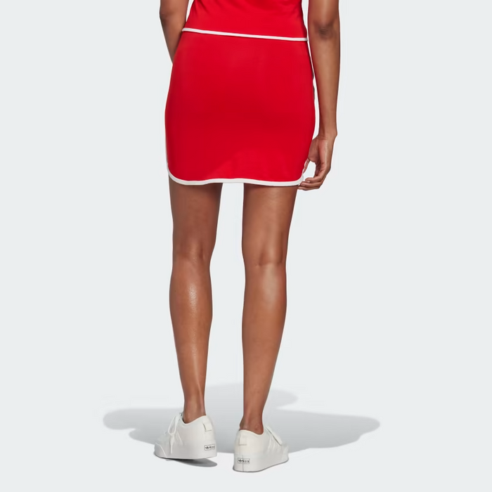 Adidas Women's Binding Details Mini Skirt - Vivid Red