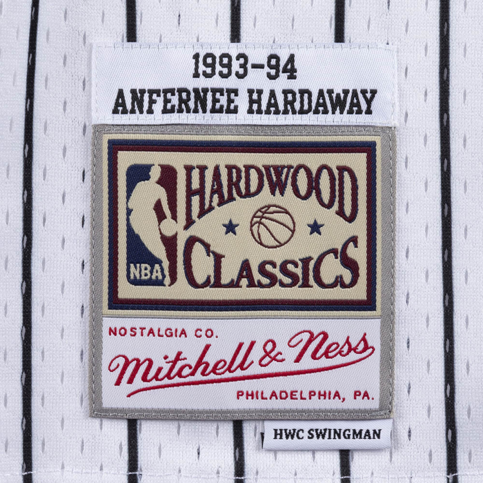 Mitchell & Ness Men's Swingman Orlando Magic 1993-94 Anfernee Hardaway 1 Jersey - White / Blue Just For Sports