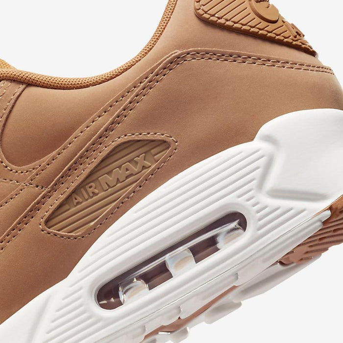 Nike Men's Air Max 90 Premium Shoes - Flax / Sail