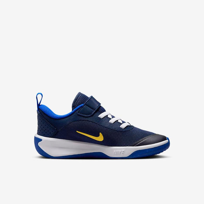 Nike Kid's Omni Multi Court Shoes - Midnight Navy / Saturn Gold / White / Hyper Royal