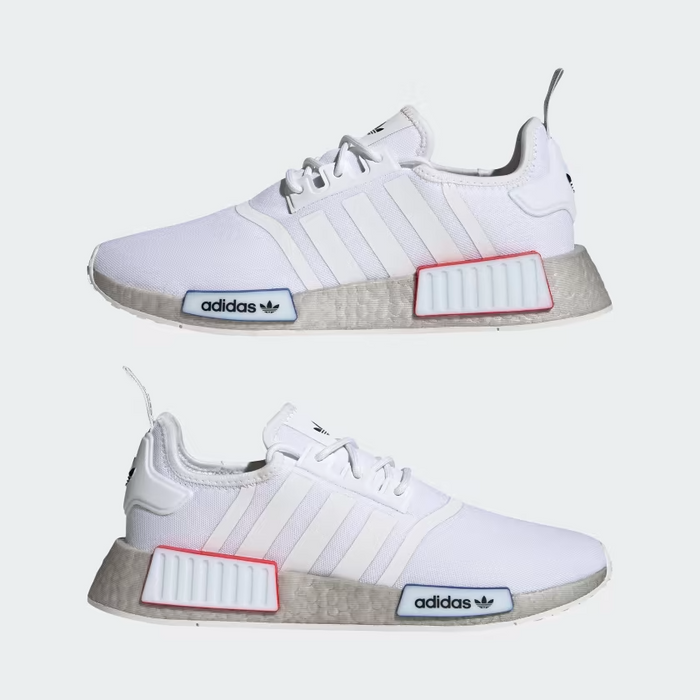 Adidas Men's NMD R1 Shoes Cloud White / Cloud White / Grey One — Just For Sports