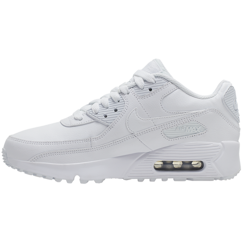 Nike Kid's Air Max 90 LTR Shoes - White / Pink Foam Just For Sports