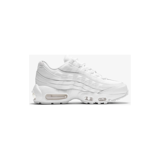 Nike Kid's Air Max 95 Recraft Shoes - All White Just For Sports