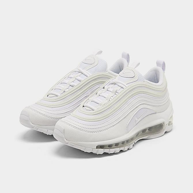 Nike Kid s Air Max 97 Casual Shoes White Metallic Silver Just For Sports