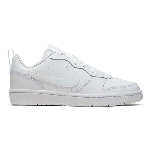 Nike Kid's Court Borough Low 2 Shoes - All White Just For Sports